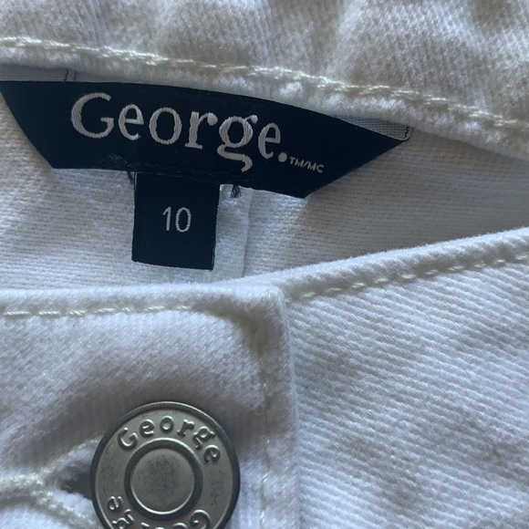 GEORGE White 100% Cotton Length Skirt Size 10 - Picture 4 of 9